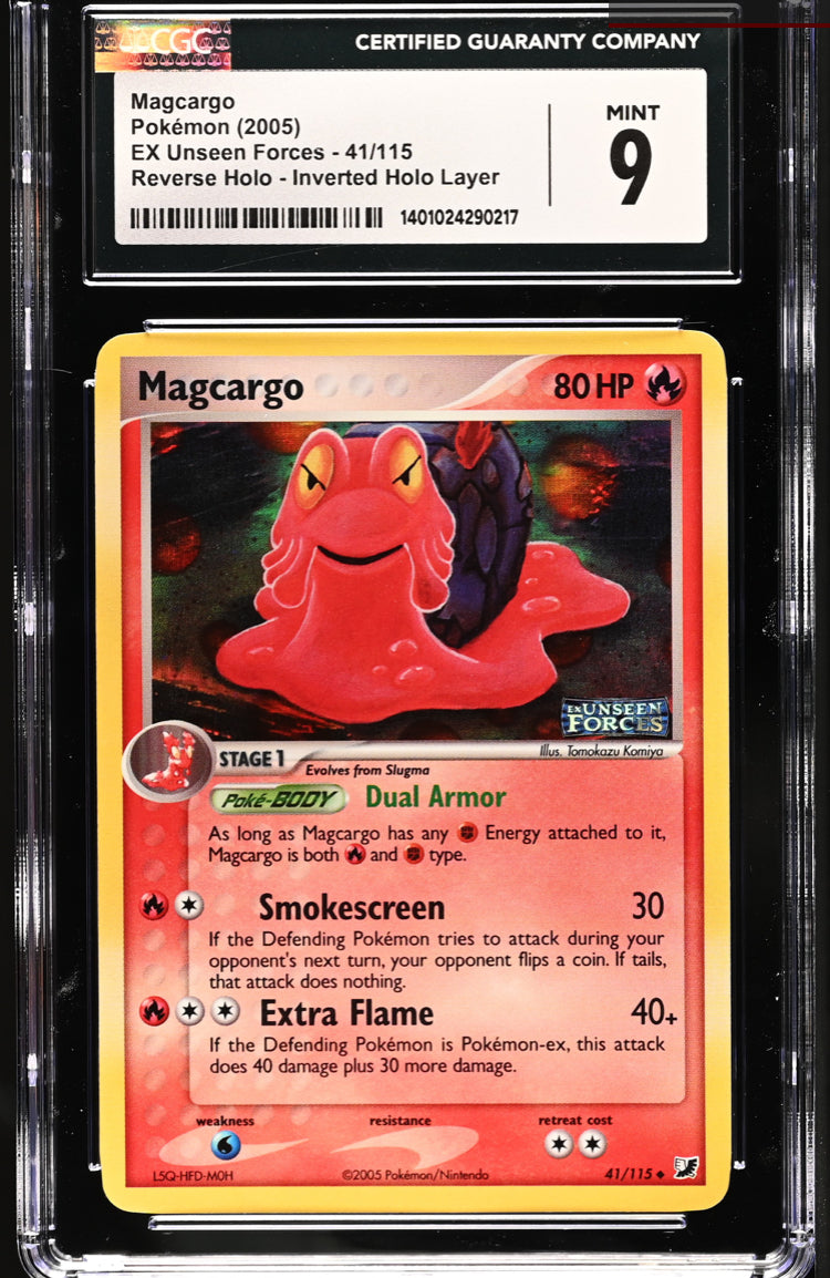 Error Magcargo cgc 9 inverted holo layer