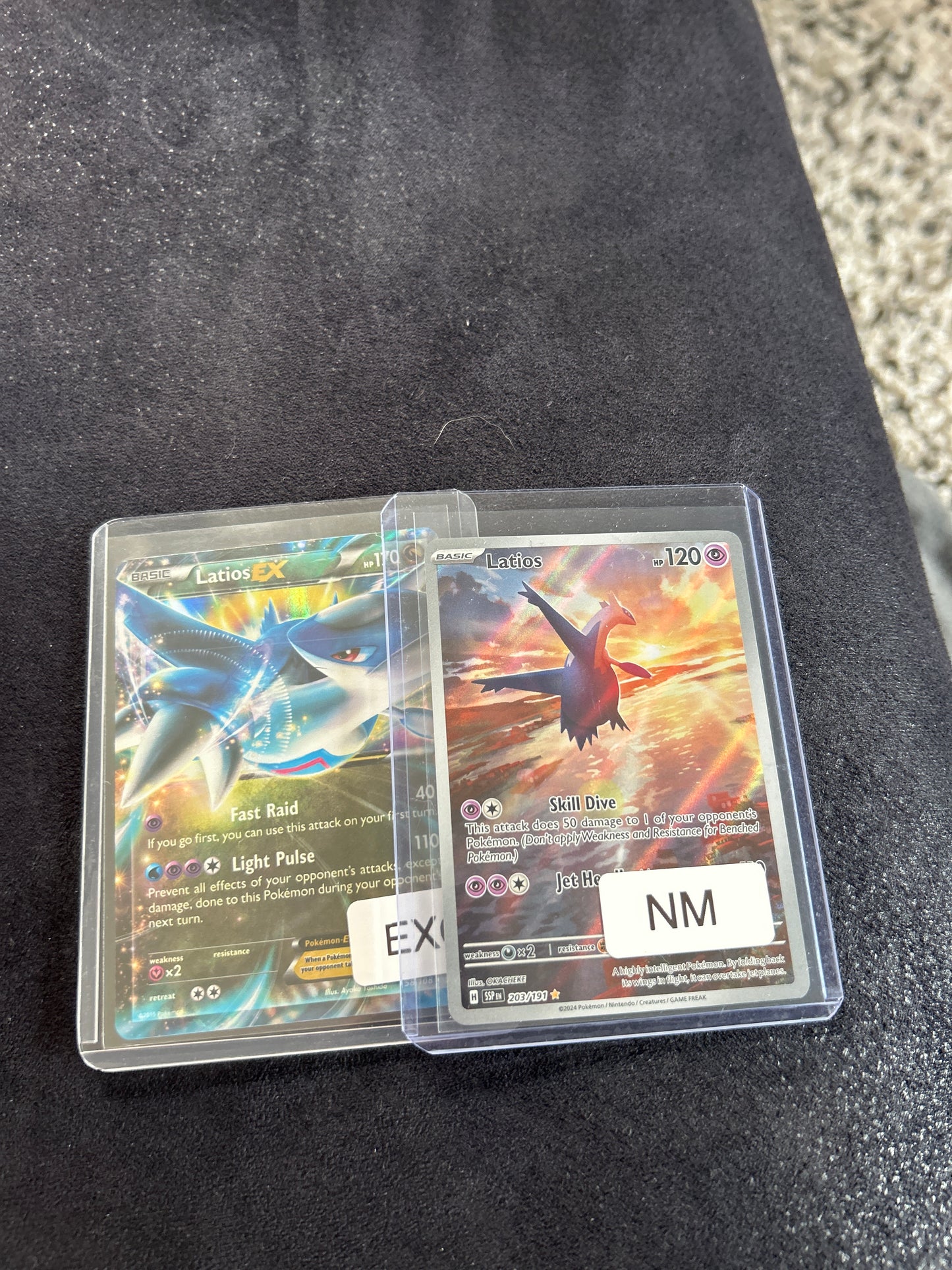 Latios surging sparks Latios ex roaring skies