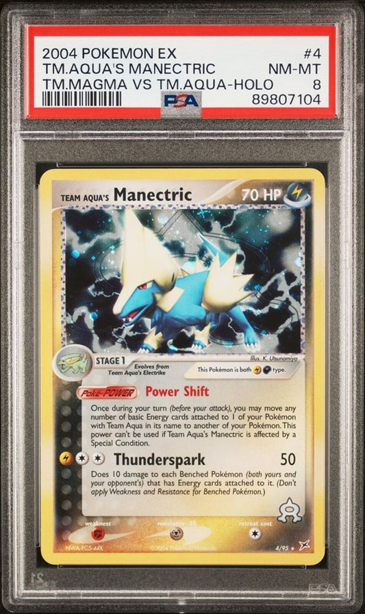 Team aquas manectric psa 8