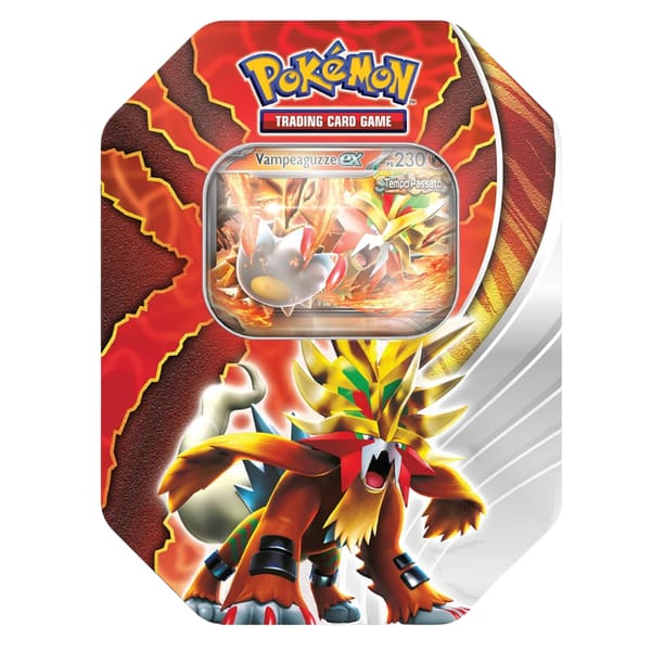 Pokémon Scarlet & Violet: Gouging Fire ex Paradox Destinies Tin (4 Pack)
