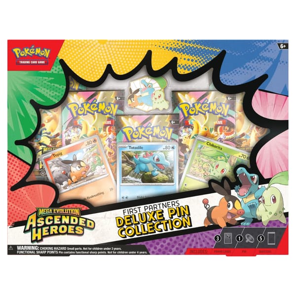 Pokemon Mega Evolution: Ascended Heroes Deluxe Pin Collection Box (5 Pack)