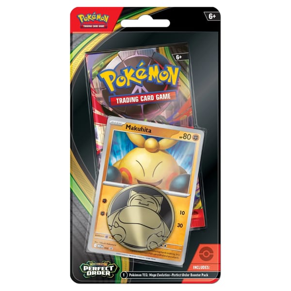 Pokémon Mega Evolution: Perfect Order Checklane 1‑Pack Blister (Makuhita)