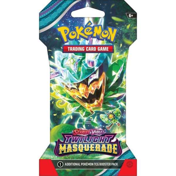 Pokemon Scarlet & Violet: Twilight Masquerade Sleeved Booster Pack (10 Cards)