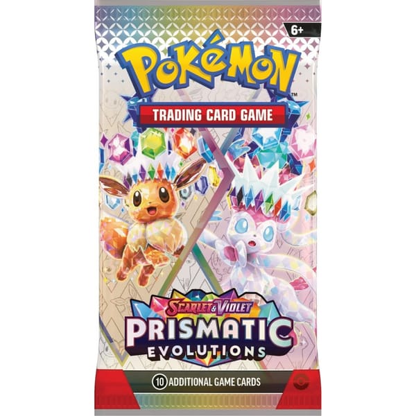 Pokemon Scarlet & Violet: Prismatic Evolutions Booster Pack (10 Cards)