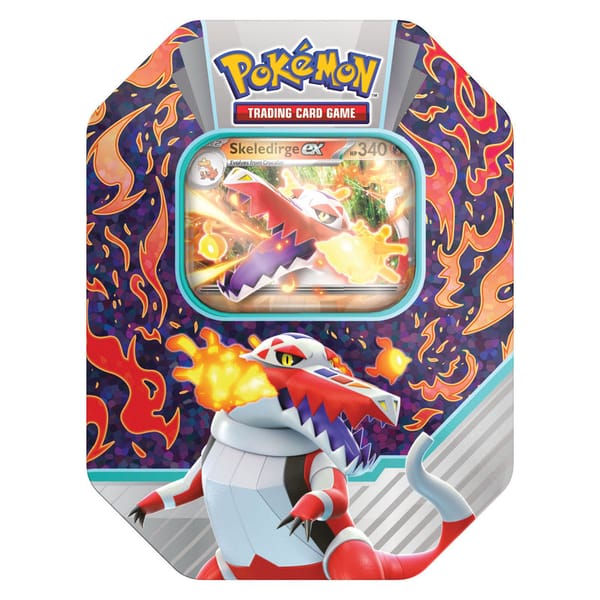 Pokemon Scarlet & Violet: Paldea Partners Tin – Skeledirge ex (4 Pack)